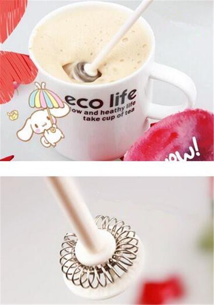

bar dining kitchen tools coffee electric milk frother foamer drink whisk mixer eggs beater mini handle stirrer