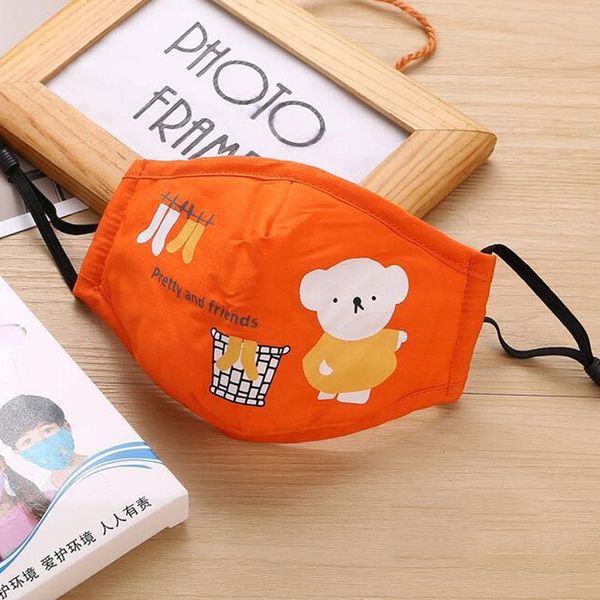

mask children cotton mask pm2.5 kid cloth mask dustproof three-dimensional breathable protection washable hanging ear type