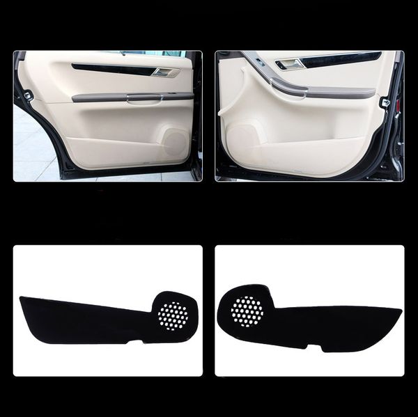 

4pcs fabric door protection mats anti-kick decorative pads for r-class