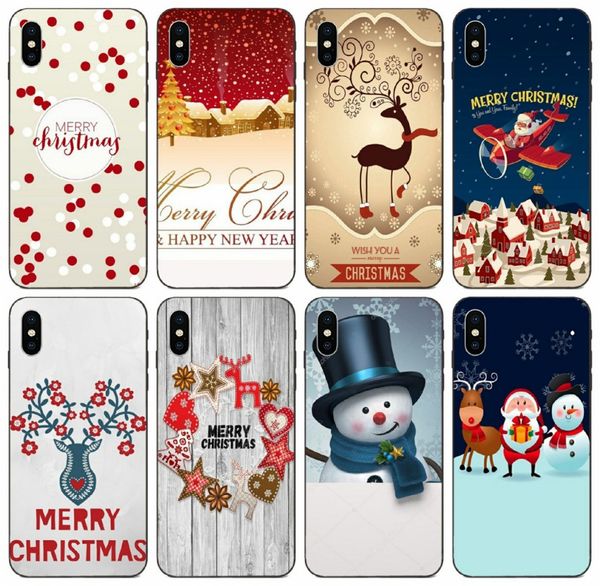 

tongtrade] merry christmas flexibles case for iphone 11 pro max x xs xr 8 7 6s 5s plus samsung a30s a40s a50s huawei p9 sony xperia m4 case
