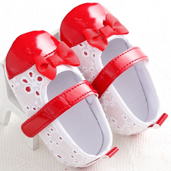 

0-1 year old female baby spring and autumn bow princess baby toddler shoes