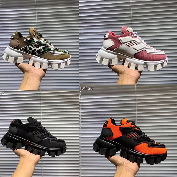 

2019new men's cloudbust thunder knit designer oversized shoes lightweight rubber sole 3d casual shoes women's men's large siz, Black