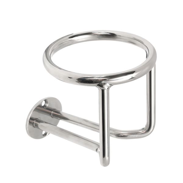 

316 stainless steel cup drink beverage bottle holder ring for boat marine yacht truck car rev high polished face 12.3x11.4cm