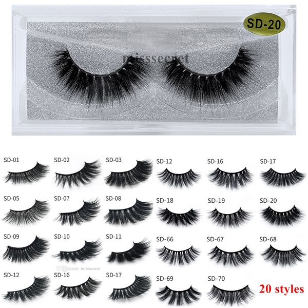 

Dropshipping 3D норка Ресницы 1Pair Толстые Поддельные Ресницы Luxury Handmade Volume Lashes Extension много