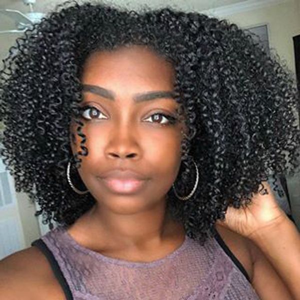 Women S New Hairstyle Very Soft Short Kinky Curly Wigs Brazilian