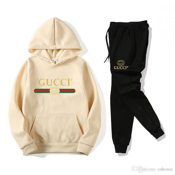 

no.14s men women casual sport suit jacket hoodie pants sweatshirt and pant suit hoodie and set sweatsuit trousers, White