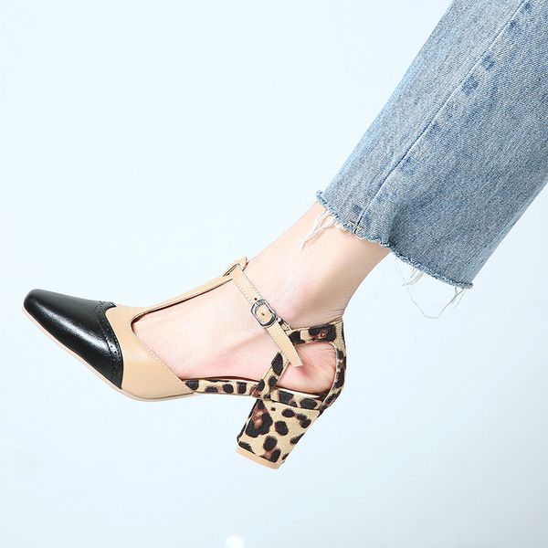 

ymechic 2020 summer women high heels hollow gladiator block heel shoes gray white square toe ladies pumps sandals big size 43-34, Black