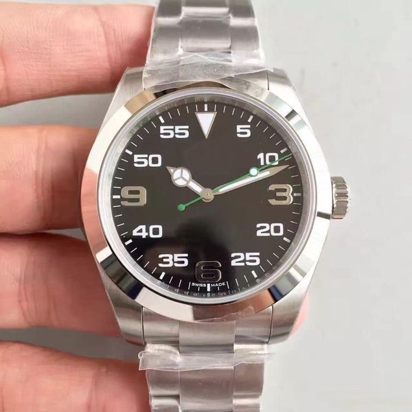 

Hot sale men's Watch AIR-KING Series 40MM Sapphire Mirror 116900 Style Automatic Mechanical Movement High Quality 316L Stainless Steel Strap