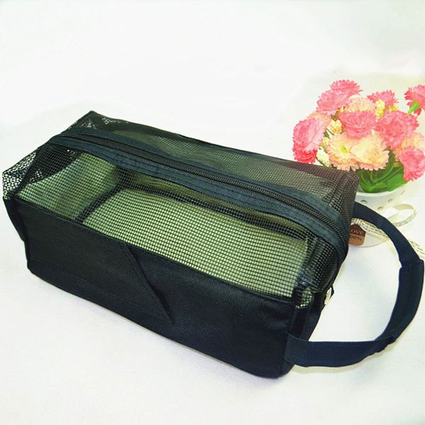 

travelling cosmetics storage bag waterproof mesh multi-functional large-capacity makeup shower hand carry portable storage bag