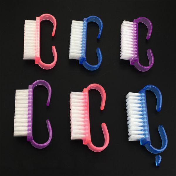 

100pcs/lot cleaning nail brush tools manicure brushes file soft remove dust small angle clean nail art care
