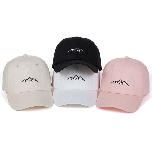 

2018 new mountain range dad hat mens womens cotton baseball cap adjustable snapback caps fashion golf cap hats bone garros, Blue;gray