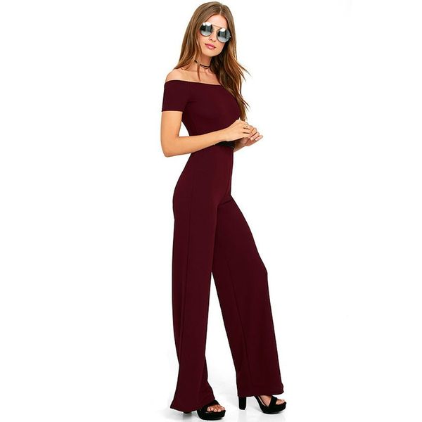 

женщины дизайнер одно плечо с коротким рукавом сплошной цвет сексуальный комбинезон pantsy7lt, Gray