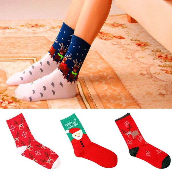 

women's men's christmas cotton socks cartoon animal park thick cute and comfortable striped socks stockings wholesale