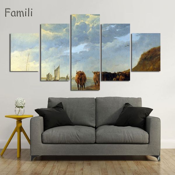 

5panels modern wall art home decoration printed oil painting picture no frame canvas prints beautiful landscape canvas painting