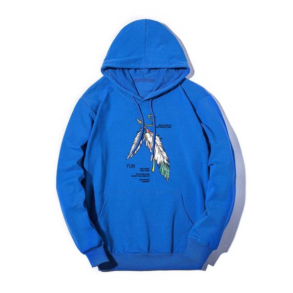 

designer mens hoodies feather & letter print hooded sweatshirts casual pullover loose thin hoodies customizable men clothing m-5xl wholesale, Black