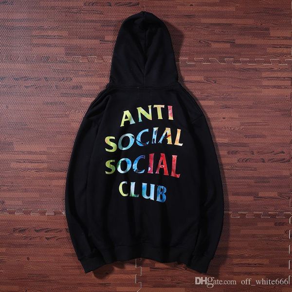 

fashion mens luxury hoodies europe and the united states tide brand color letters printed casual sweater hip hop hip hop couple clothing, Black