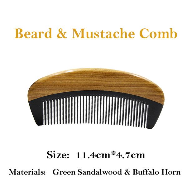 Horn Sandalwood Comb Handmade Hair Care Styling Tool Massage Anti