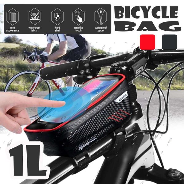 

waterproof cycling bike bicycle bag for mtb mountain road bike cycling mobile phone holder bag case touch screen