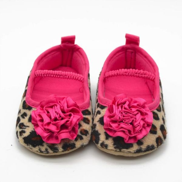 

girls shoes infant first walkers infant girls leopard flowers soft bottom prewalker soft anti-slip crib shoes 0-18 months #4