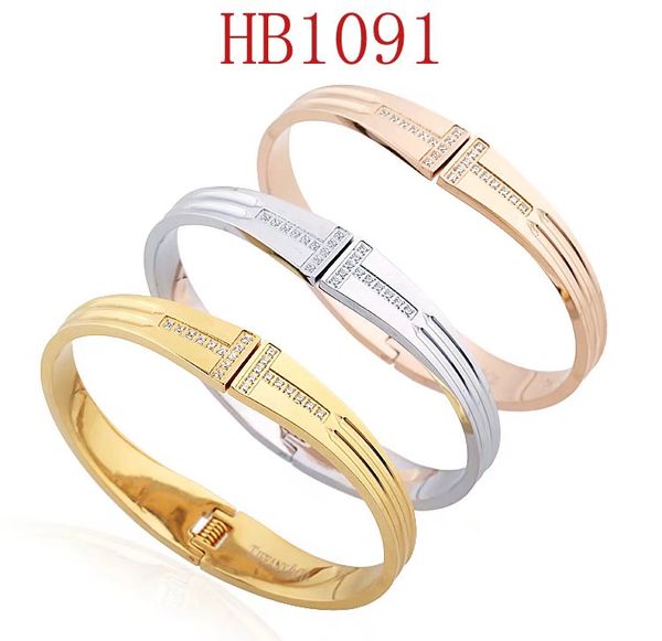 

latest tlffany brand designer bracelet for women ladies stainless steel watchband bangle bracelet jewelry with 3 colors drop shipping, Golden;silver