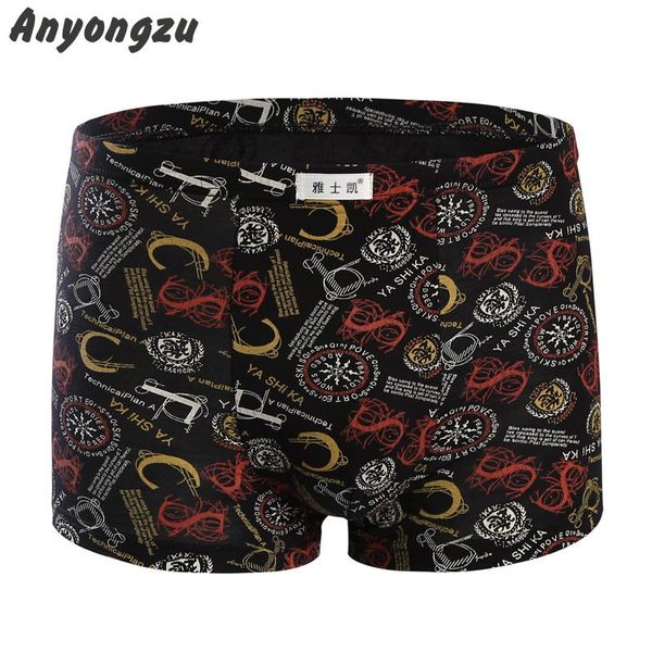 

4psc/lot three-dimensional cutting modal men shorts non-trace colorfast underwear 4xl/5xl printing boxers suitable 40-150kg, Black;white