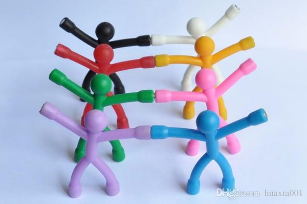 

dhl bendable magnet men q-man qman kids novelty science toy / fridge refrigerator figures/office paper p clip qman magnetic sticker