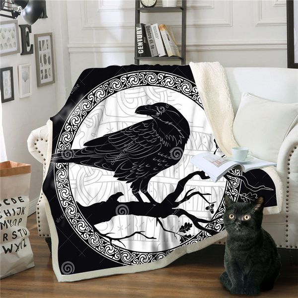 

medusa 2019 animals 3d fleece blanket warm keeping throw blanket