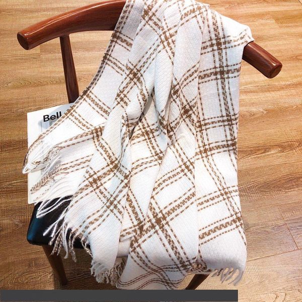 

бренд дизайн -2019 новый зимний кашемир смешанный двусторонний двухцветный шарф размер 180*70 бесплатная доставка, Blue;gray