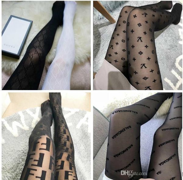 

European black lace hollow out pantyho e me h tight ho iery european and american fa hion letter long legging ock
