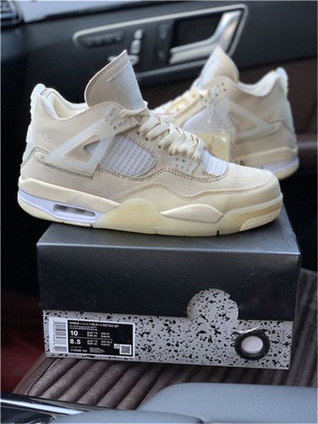 

2020 authentic 4 sail sp wmns muslin white black fashion trainers sports sneakers running shoes men women off with original box