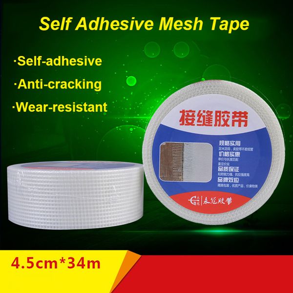

112 ft self adhesive fiberglass cloth mesh tape fabric roll for drywall