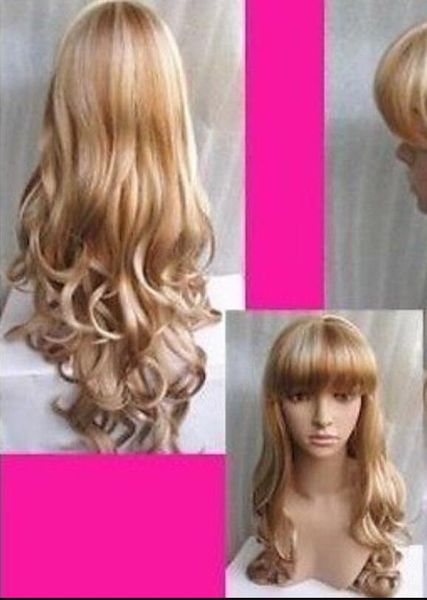 Wig Hot Heat Resistant Party Hair Free P P Cosplay Long