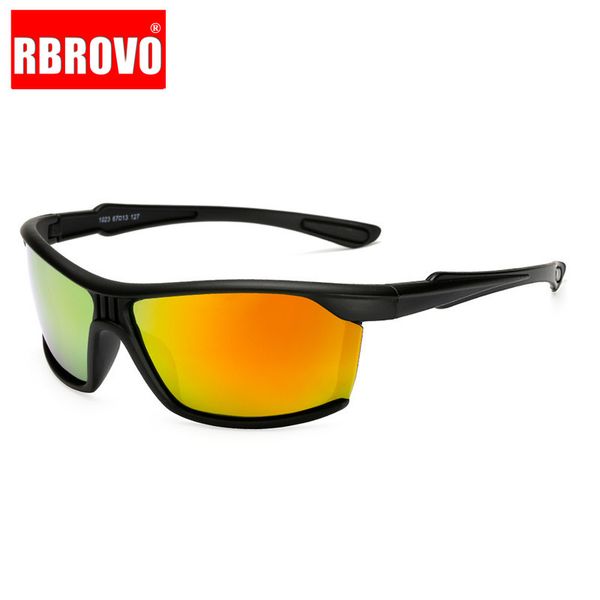 

rbrovo 2020 polarized sunglasses men classic brand designer sunglasses travel driving party outdoor goggles uv400, White;black