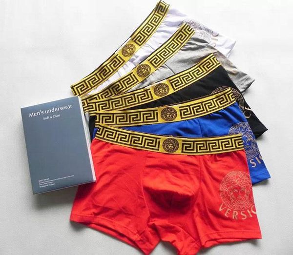 

Factory whole ale men 039 underwear men quality boxer de igner pure cotton breathable underpant men 039 ca ual boxe, Blue;gray