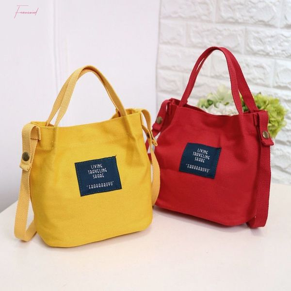 

womens canvas handbag shoulder bag tote purse cute travel bucket bag