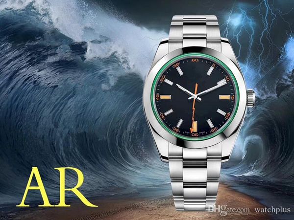 

designer watches 116400 luxury mens watches 40mm automatic mechanical 2824 movement 904l stainless steel montre de luxe relÃ³gio de luxo, Slivery;brown