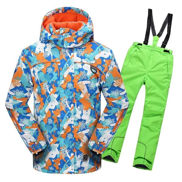 

ski suit for boys ski pants snowboard suit 2pieces warm winter suits kids outdoor