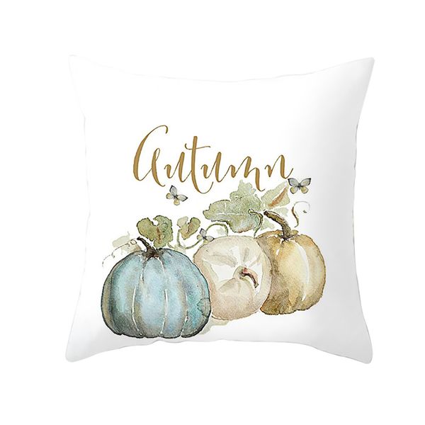 

polyester pumpkin cushion cover throw pillows halloween cushion cover thanksgiving decorative pillow aug#09