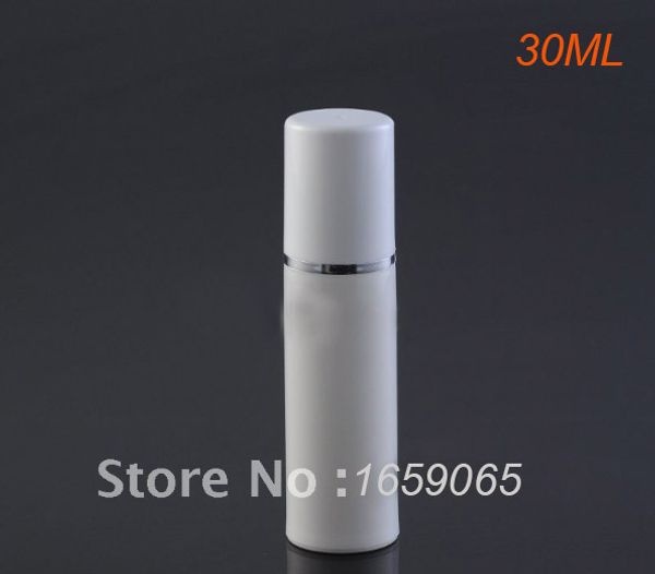 

30ml white acrylic airless vacuum pump lotion bottle with white cap used for serum/lotion/emulsion/foundation cosmetic container