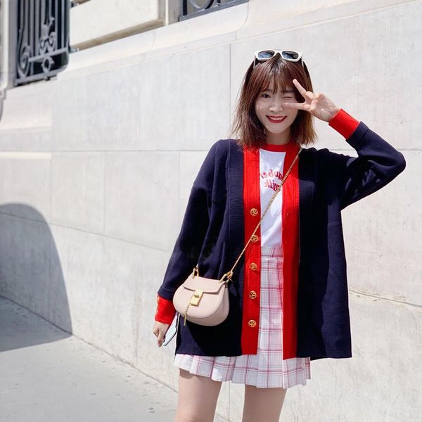 

autumn winter women knitted coat single-breasted ladies cardigan female sweater outwear top, White