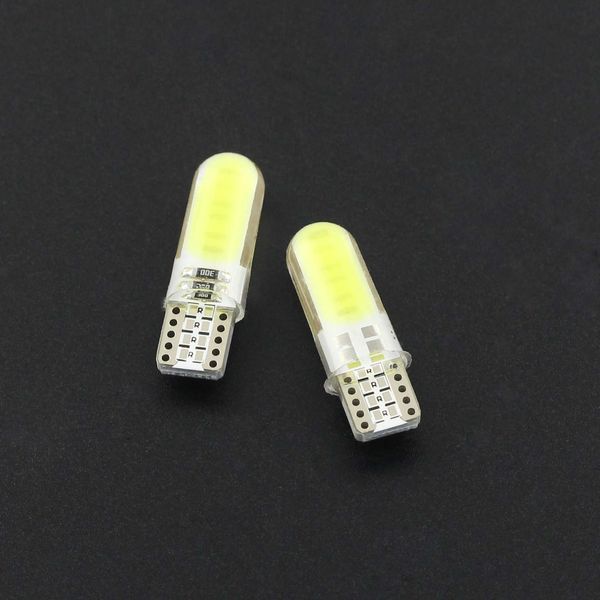 

2pcs t10 cob w5w interior led lamps canbus marker lamp error 168 194 501 side wedge parking bulb auto for lada car styling