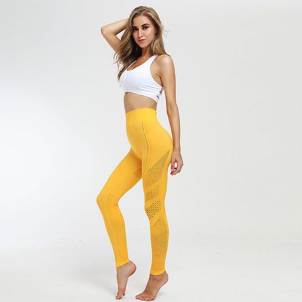 

push up yoga pants sports women fitness solid sport leggings high waist women wear for leggings mesh gym leggins 2019, White;red