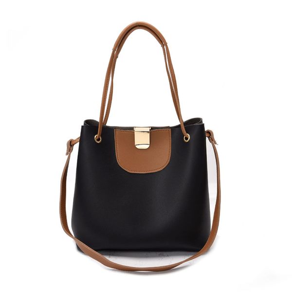 

solid color large capacity handbags for women 2020 female shoulder messenger bag retro daily totes lady elegant handbag hand bag