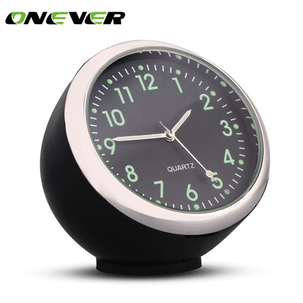 

anti-scratch car clock mechanics quartz clock with luminous light for auto home decoration mini noctilucent watch clocks