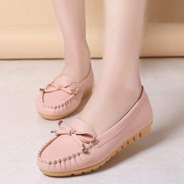 

2019 new beef tendon bottom comfortable casual wild non-slip peas shoes women, Black