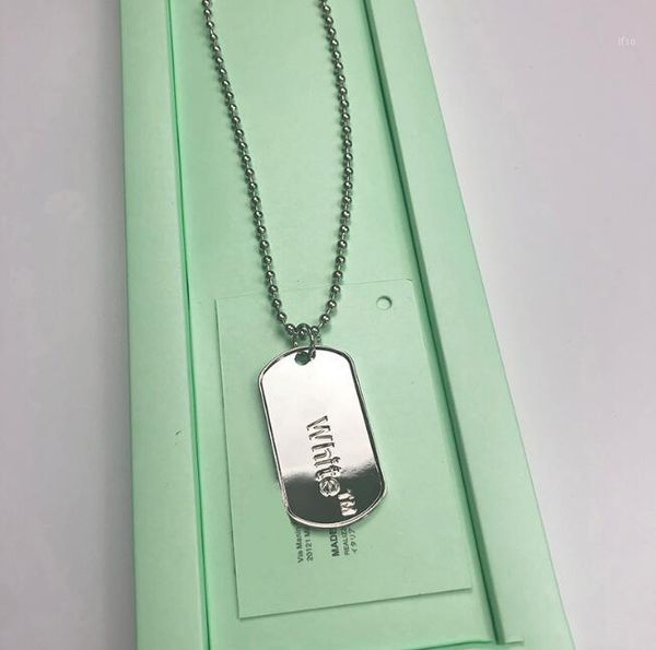 

men and women off necklace tag chain off jewelry men hip off necklace, Silver