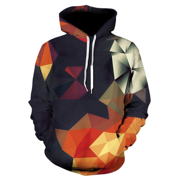 

new geometric hoodies 3d man streetwear 2018 fashion hoody men's clothing men 3d sweatshirt geeks math 3d-hoodies, Black