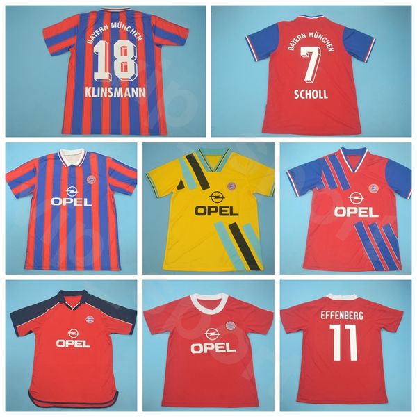 

2001 2000 1993 1995 1997 retro bayern munich jersey soccer scholl elber matthaus lizarazu remberg hargreaves klinsman football shirt kits, Black;yellow