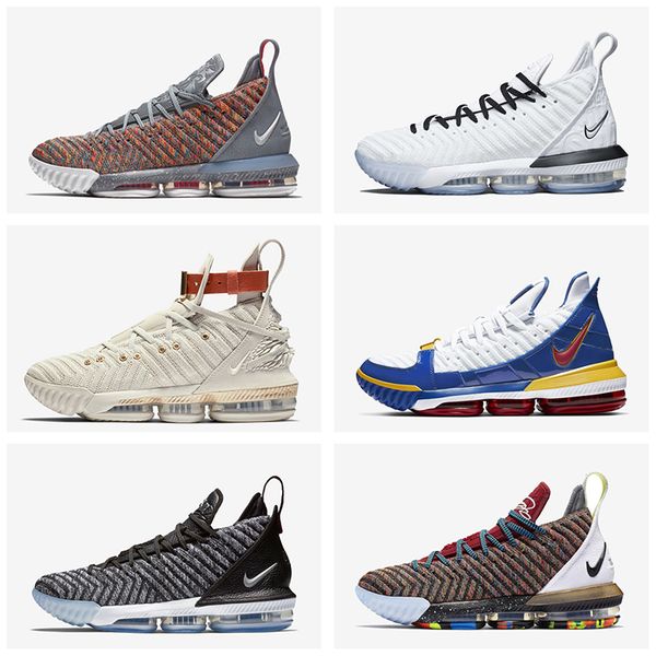 

2019 thru lmtd tarting oreo fre h bred what the xvi 16 jame multicolor ba ketball hoe lebron 16 wolf grey lebron port hoe, Black;gray