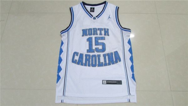 

ncaa north carolina tar heels # 15 vince carter college basketball трикотажных изделий - белый, Black